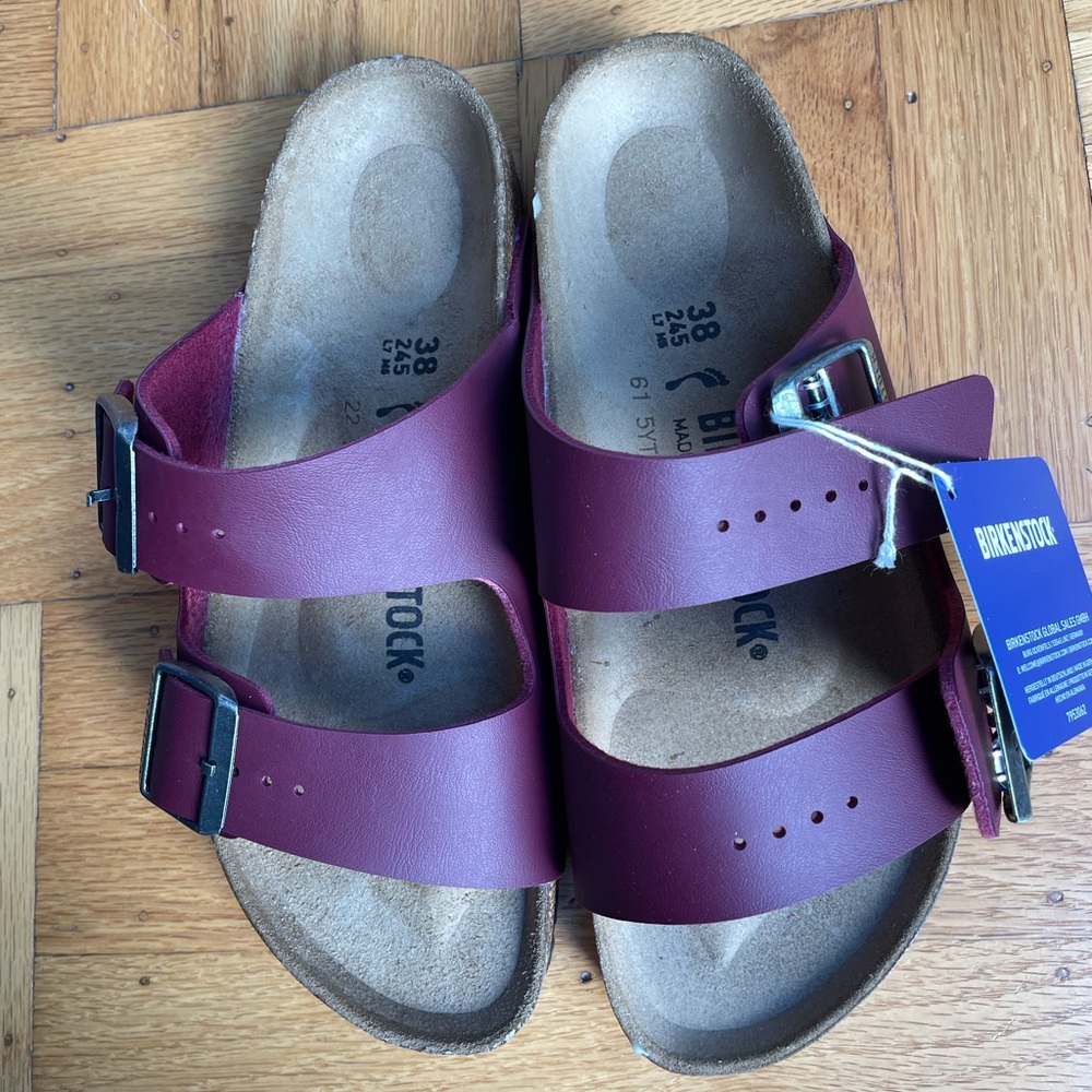 NWT Birkenstock Arizona Birko-Flor Slide Sandal Narrow Fit NEW